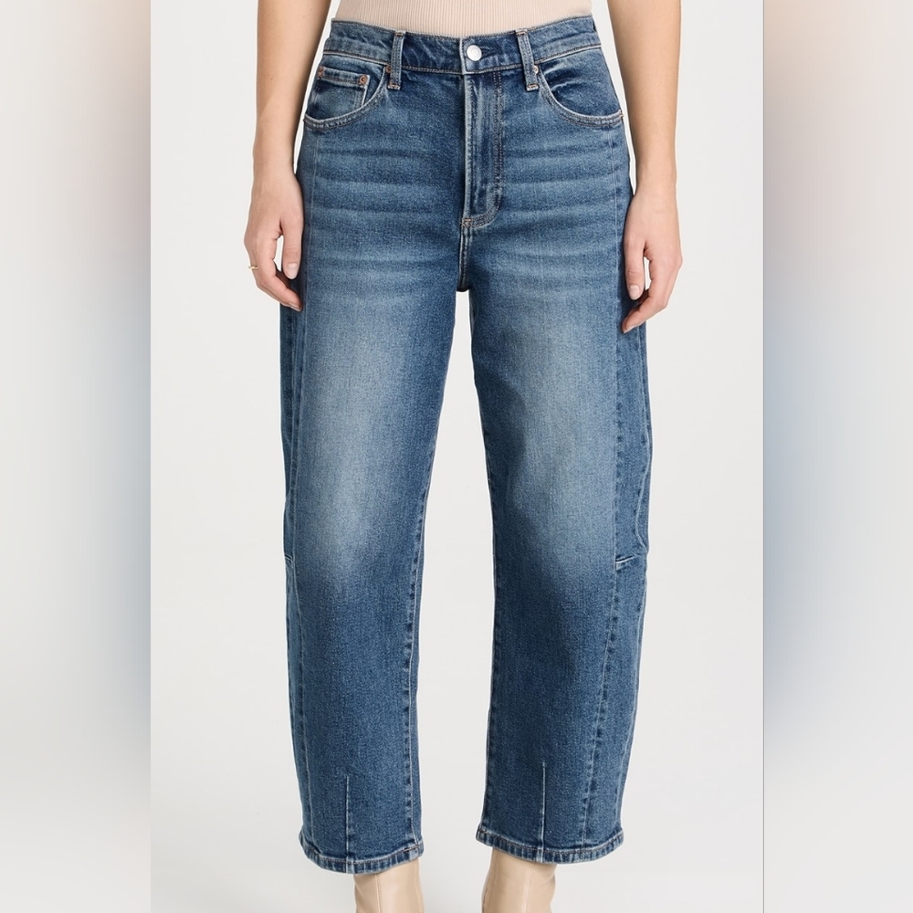 Pistola Eli Jeans High Rise Barrel Leg Denim Size 28 Women's